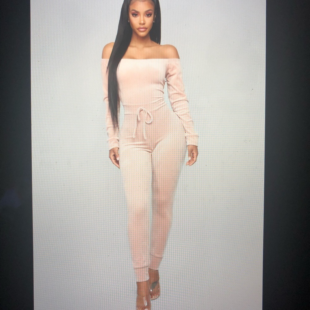 Fashion Nova Velour Jumpsuit